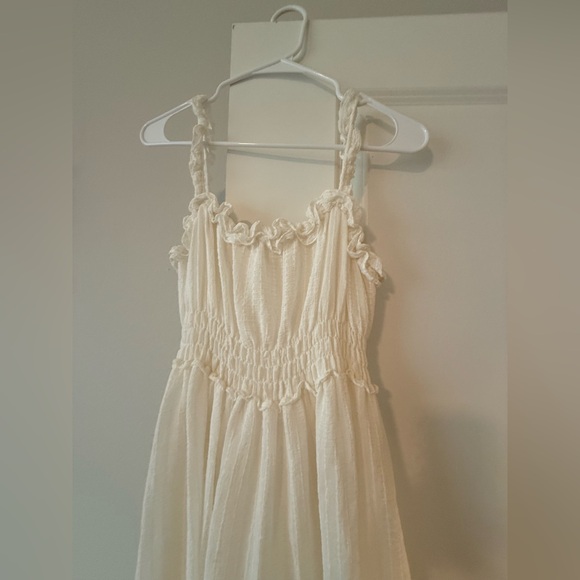 vestique Cream Smocked Strap Sundress - Picture 6 of 8